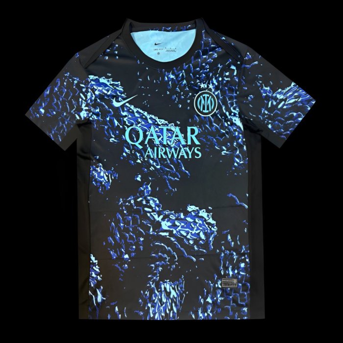 25/26 Inter Milan Black with Blue Snake Pattern Jersey