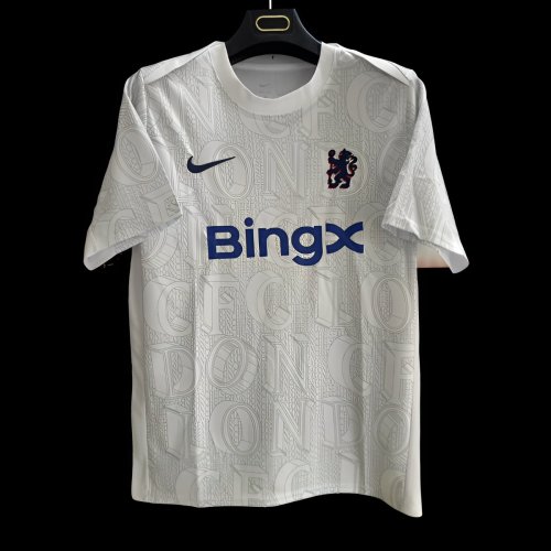 25/26  Chelsea Pre-match Jersey  LONDON Typography Pattern