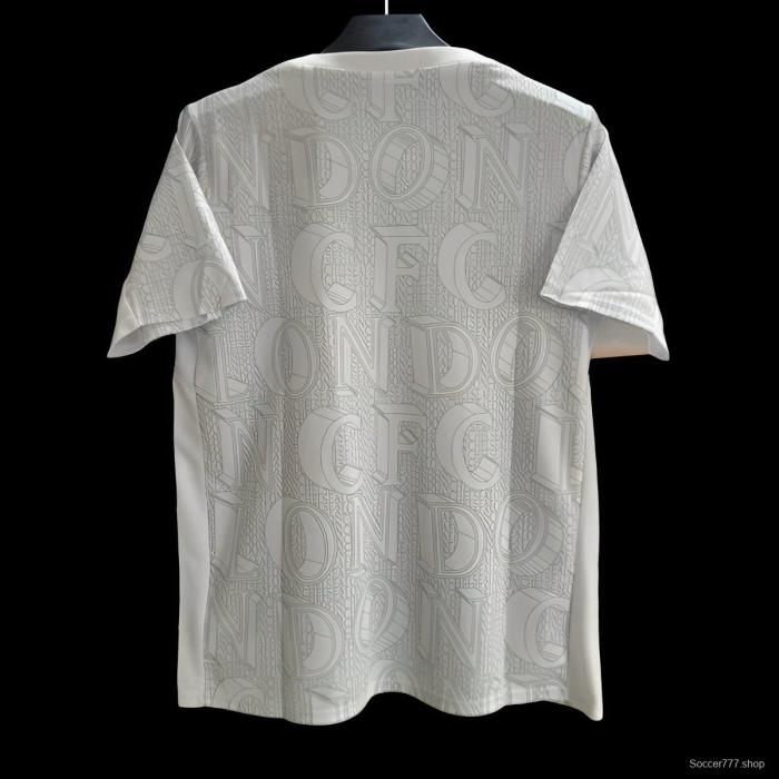 25/26  Chelsea Pre-match Jersey  LONDON Typography Pattern