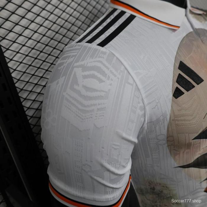 Player Version 2025 Japan White with Dragon Ball Goku Graphic Jersey