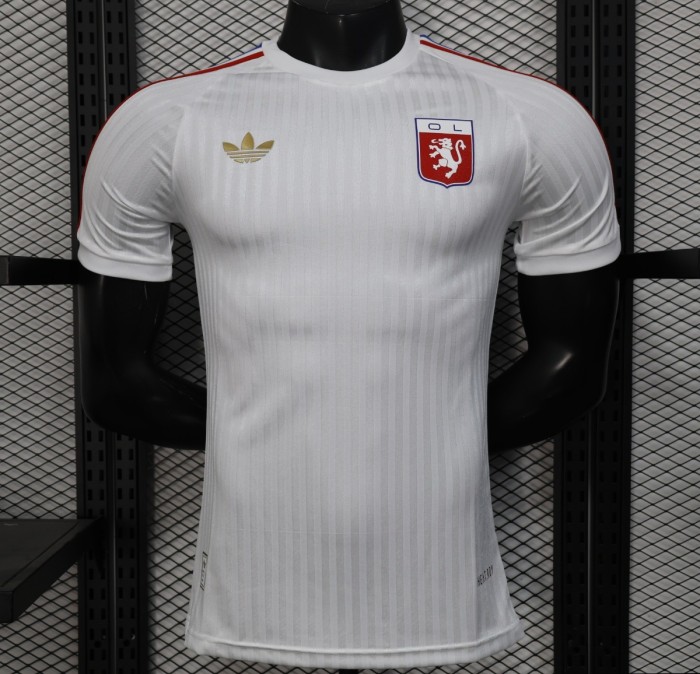 Player Version 25/26 Olympique Lyon 75 Year Anniversary White Jersey