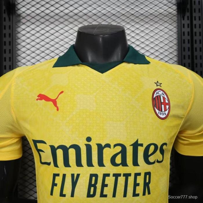 Player Version 25/26 AC Milan Third YeYellow Jersey