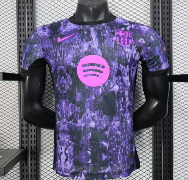 Player Version 25/26 FC Barcelona Purple with Marble Design Jersey