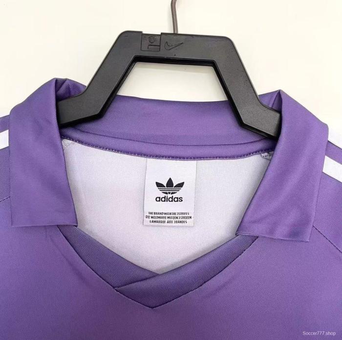 Retro 84/85 Real Madrid Away Purple Jersey