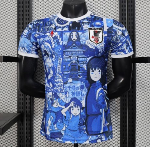Player Version 2025 Japan Blue with Anime Characters Jersey
