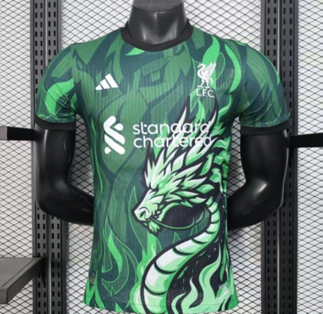 Player Version 25/26 Liverpool Green with Dragon Pattern Jersey