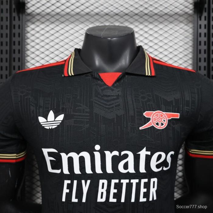 Player Version 25/26 Arsenal Black POLO Jersey