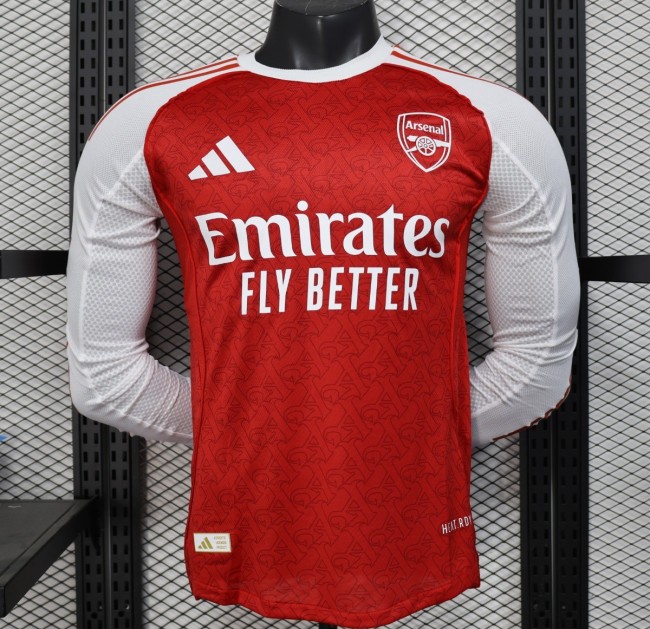 Player Version 25/26 Arsenal Home Long Sleeve Jersey