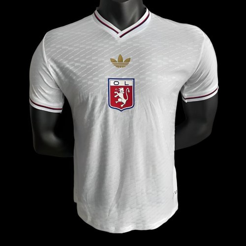 Player Version 25/26 Olympique Lyonnais WHITE Anniversary Jersey