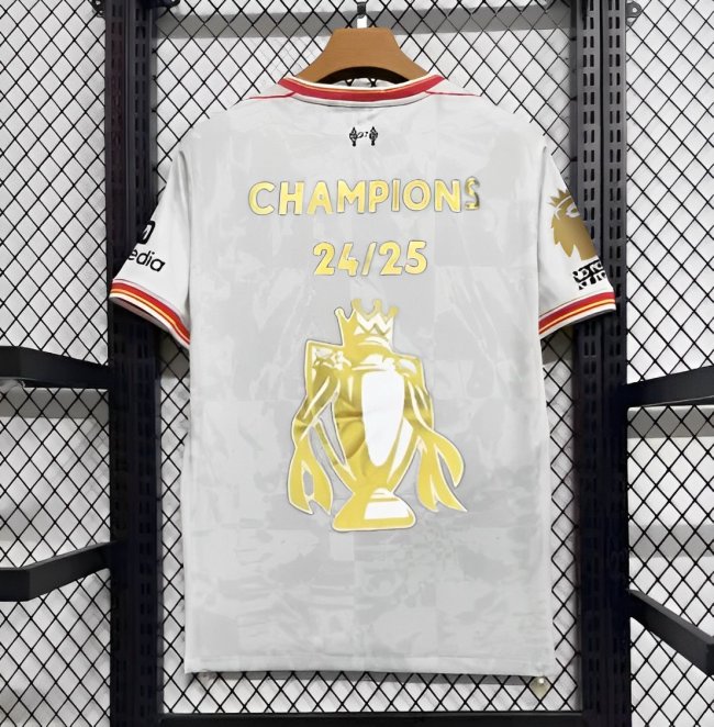 24/25 Liverpool Third White Jersey With Champion Printing