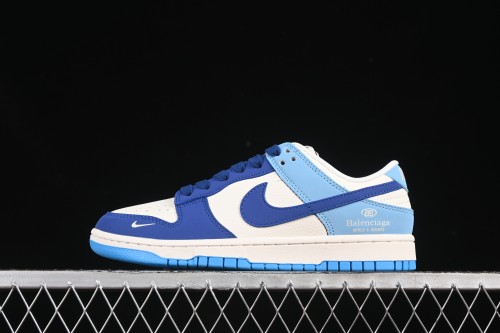 Nike SB Dunk Low Balenciaga Collaboration Two-Tone Blue Anniversary Custom Low-Top Skate Shoes - ZH2598-275