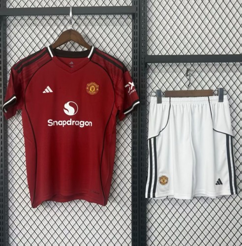 25/26 Kids Manchester United Home Jersey