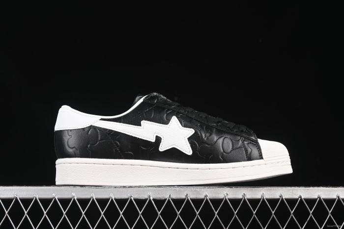 Bape x Adidas Superstar Shell Toe Casual Sneakers - JQ3666