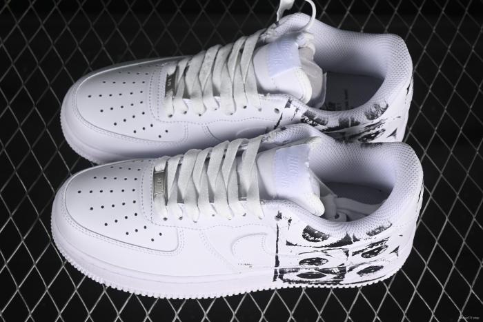 Nike Air Force 1 Low '07 Comme des Garcons Shirt Supreme Collaboration Casual Sneakers - 923044-100
