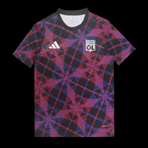 25/26 Olympique Lyonnais Lyon Purple with Geometric Pattern Jersey