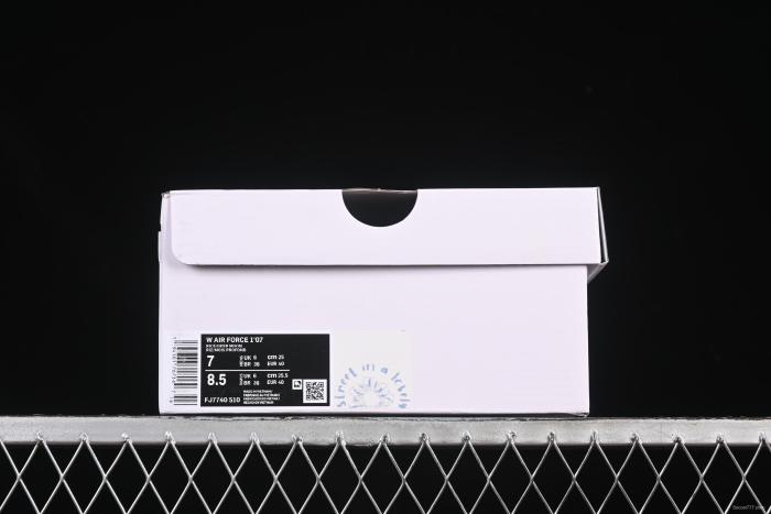 Nike Air Force 1'07 Low  Love Words  Casual Sneakers with Blue Romantic Design - FJ7740-510