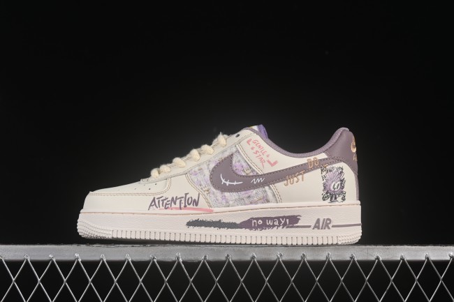 Nike Air Force 1'07 Low Purple Rabbit Baby Casual Sneakers - FJ7740-910