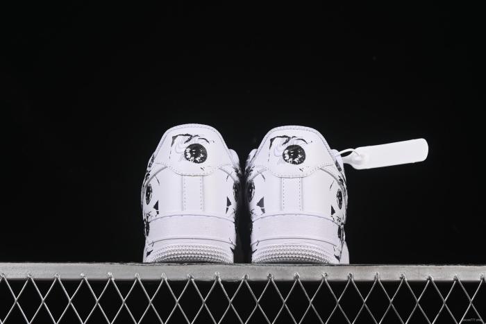 Nike Air Force 1 Low '07 Comme des Garcons Shirt Supreme Collaboration Casual Sneakers - 923044-100