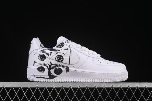 Nike Air Force 1 Low '07 Comme des Garcons Shirt Supreme Collaboration Casual Sneakers - 923044-100