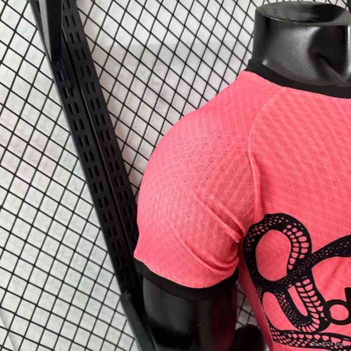 Player Version 25/26 Inter Milan Pink with Snake and Floral Pattern Jersey