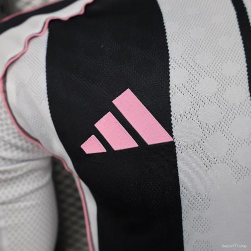 Player Version 25/26 Juventus Home Long Sleeve Jersey