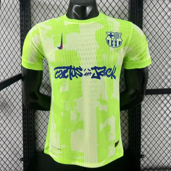 24/25 Barcelona x Travis Scott Third Green Jersey