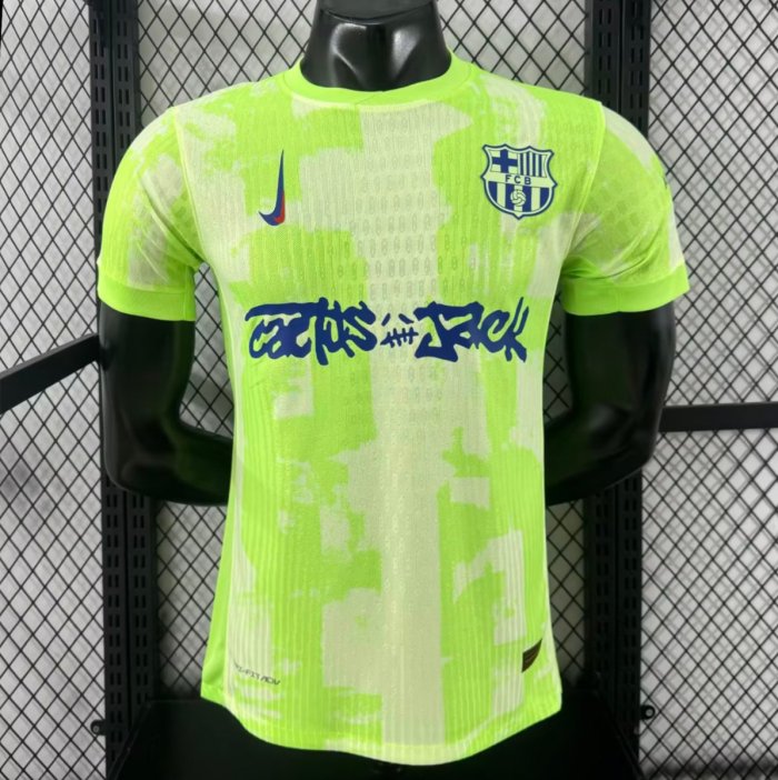 24/25 Barcelona x Travis Scott Third Green Jersey