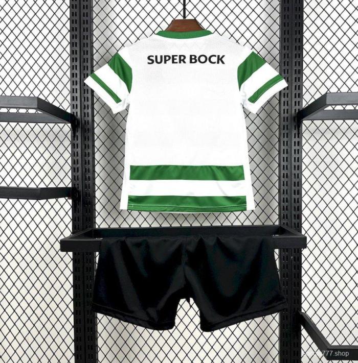 25/26 Kids Sporting Lisbon Home Jersey