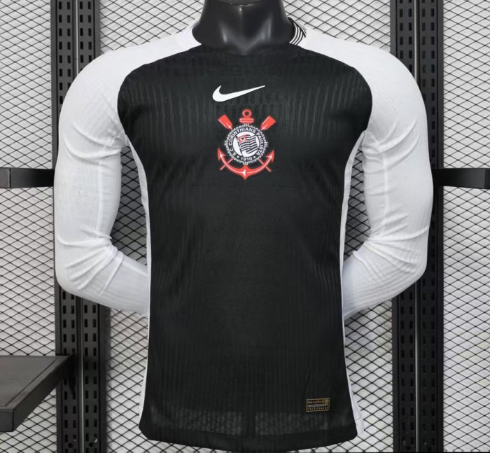 Player Version 25/26 Corinthians Home White Long Sleeve Jersey