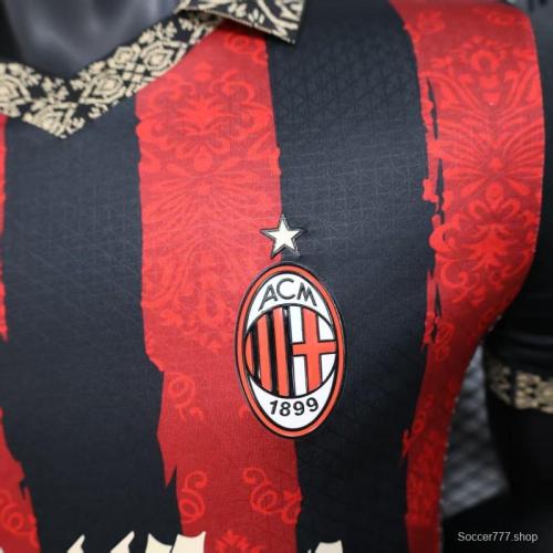 Player Version 25/26 AC Milan Redesigned Home Jersey