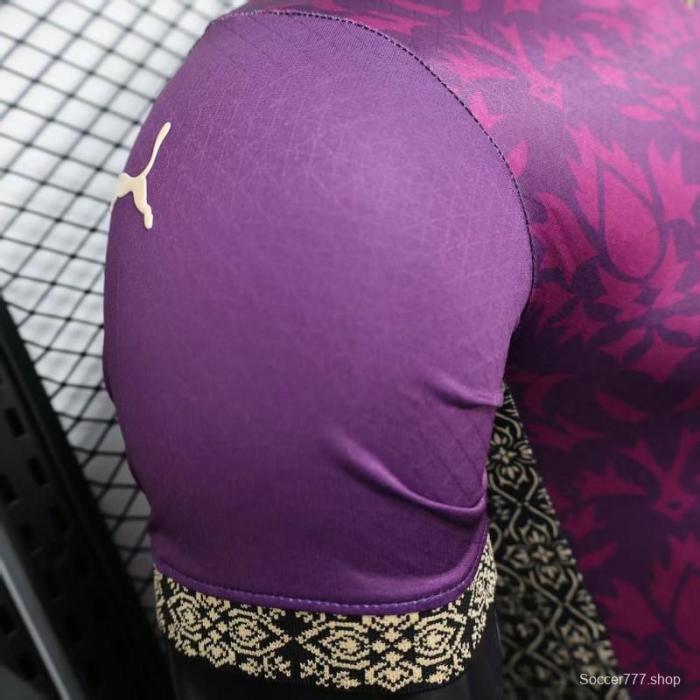 Player Version 25/26 AC Milan Redesigned Away Purple with Geometric Pattern Jersey