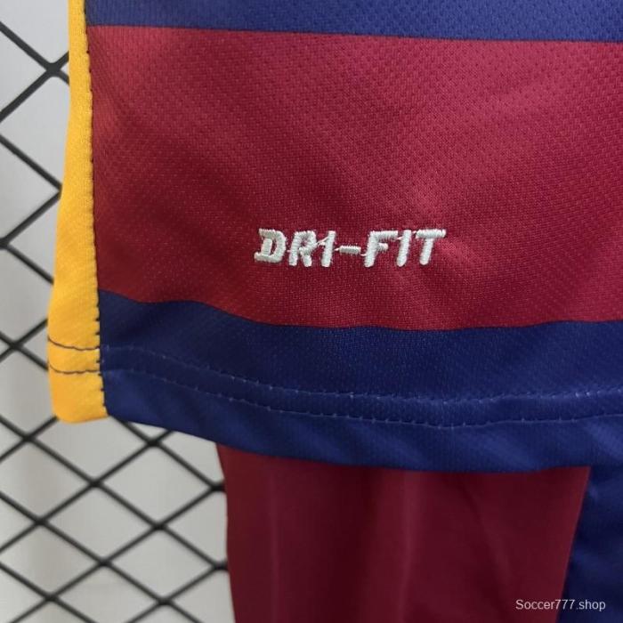 15/16 Kids Barcelona Home Size 16-28 Jersey
