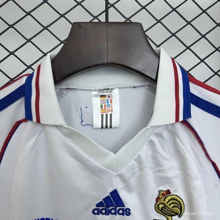 1998 Kids France Away Size 16-28 Jersey