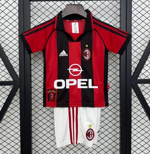 98/99 Kids AC Milan Home Size 16-28 Jersey
