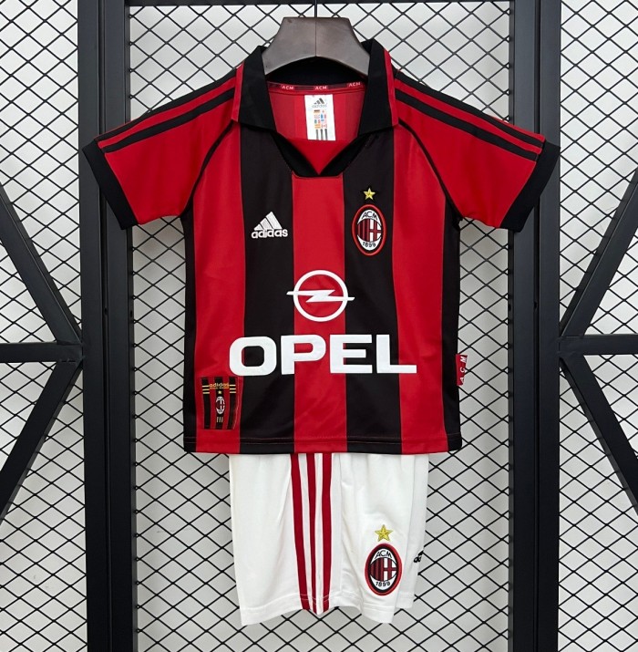 98/99 Kids AC Milan Home Size 16-28 Jersey
