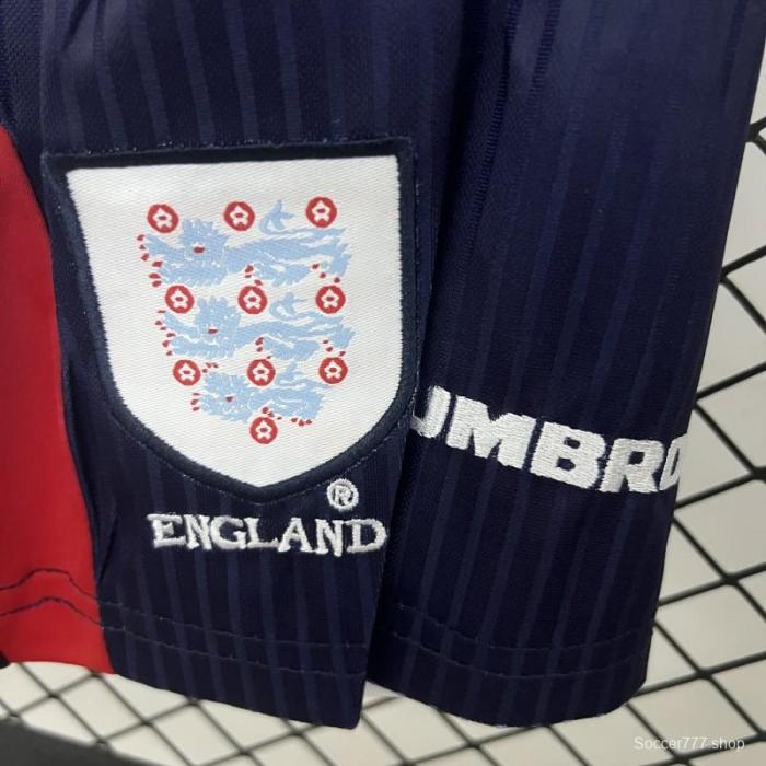 1998 Kids England Home Size 16-28 Jersey