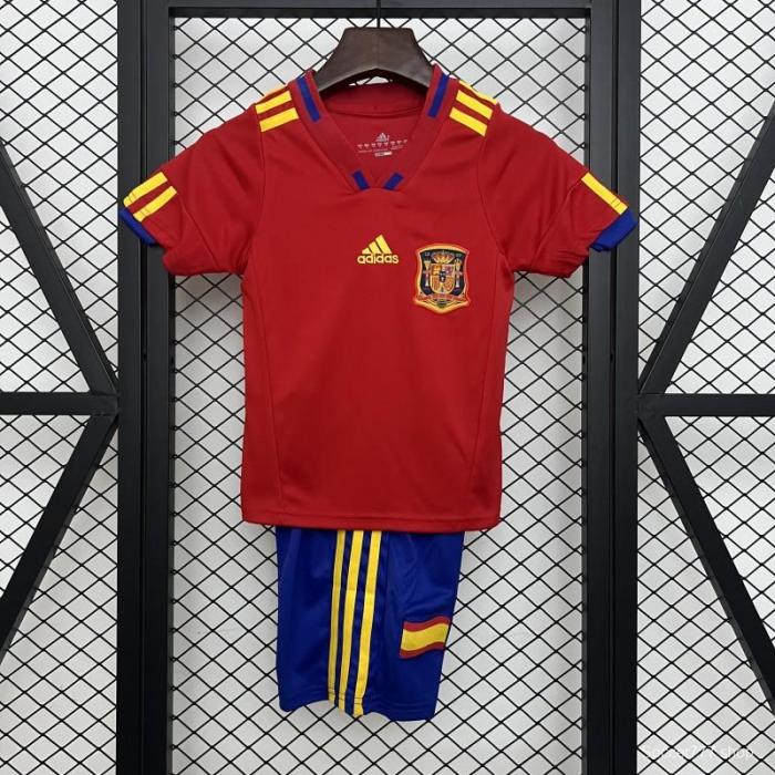 2010 Kids Spain Home Size 16-28 Jersey