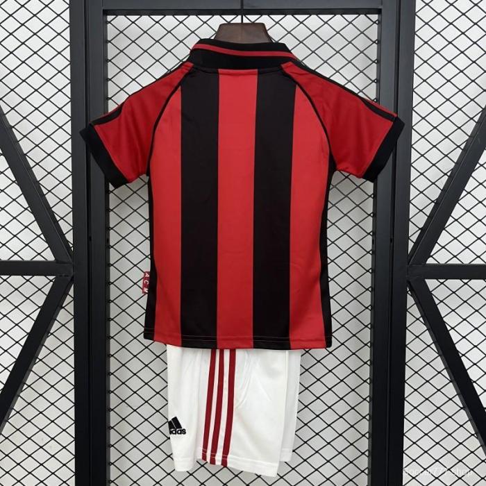 98/99 Kids AC Milan Home Size 16-28 Jersey