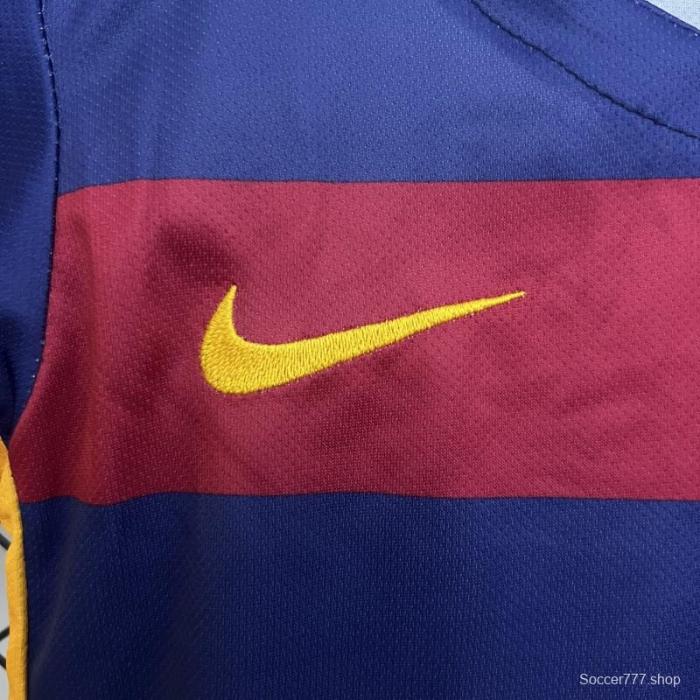 15/16 Kids Barcelona Home Size 16-28 Jersey
