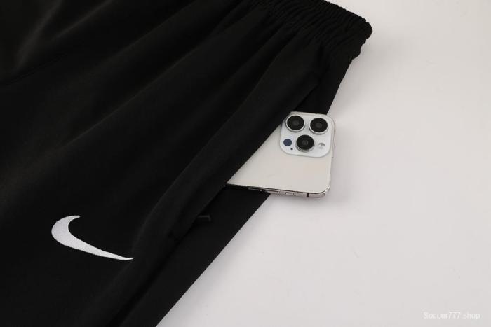 2025 Nike Black/Deep Grey Full Hoodie Zipper Jacket +Long Pants