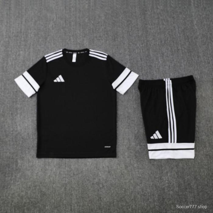 2025 Adidas Black Short Sleeve Jersey+Shorts