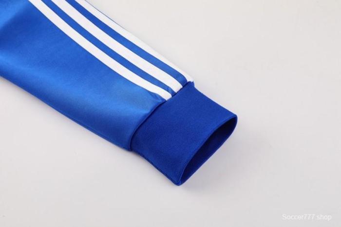 2025 Adidas Blue/Navy Full Zipper Jacket +Long Pants