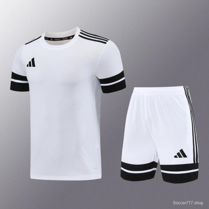 2025 Adidas White Short Sleeve Jersey+Shorts