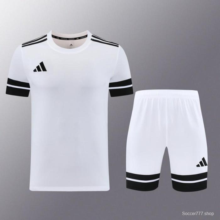 2025 Adidas White Short Sleeve Jersey+Shorts