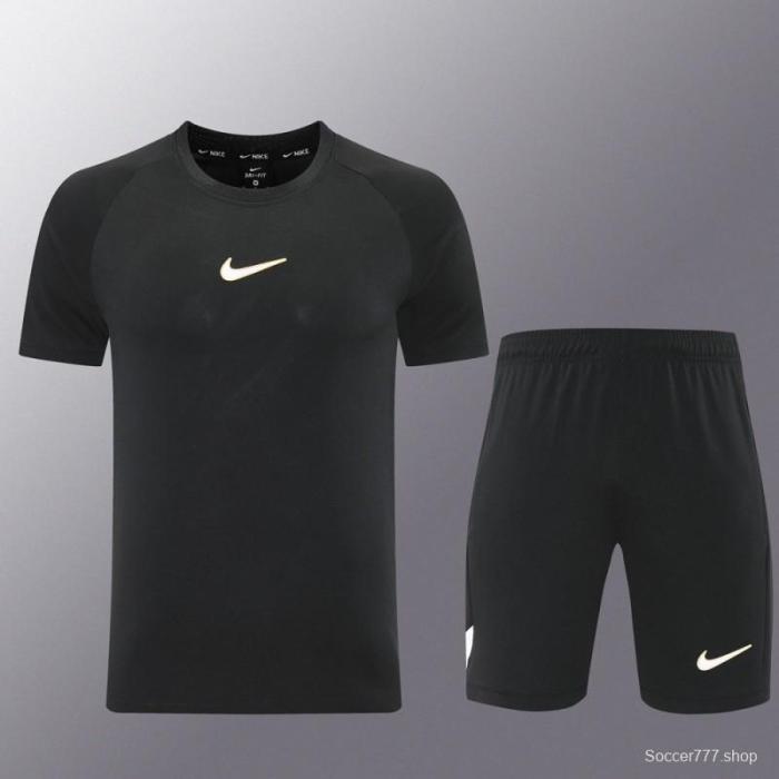 25/26 Nike Black Short Sleeve Jersey+Shorts