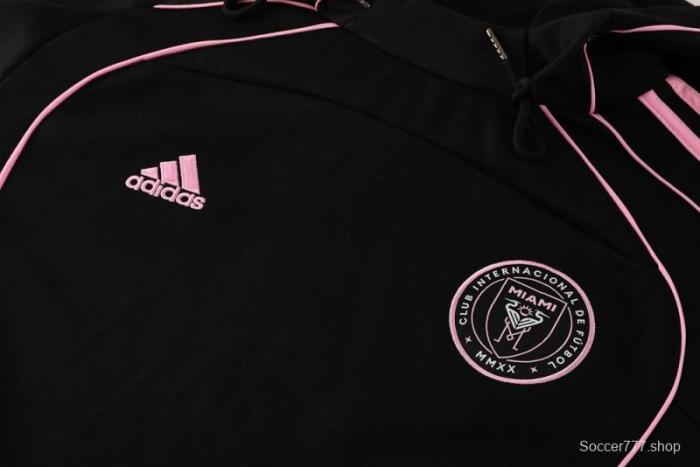 2025 Inter Miami Black Full Hoodie Zipper Jacket +Long Pants