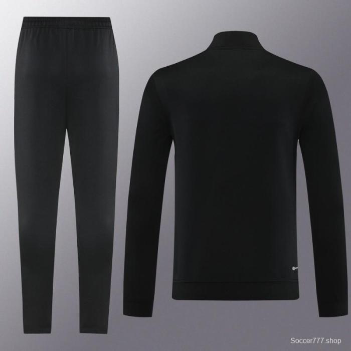 2025 Adidas Orange/Black Full Zipper Jacket +Long Pants