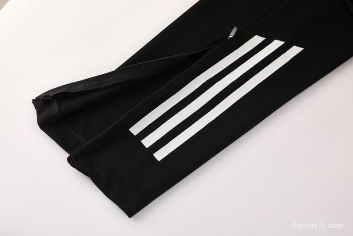 2025 Adidas Orange & Black with Leopard Print Pattern Half Zipper Jacket +Long Pants