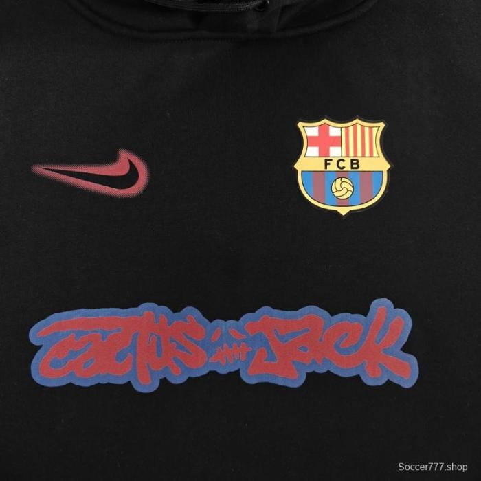 25/26 Barcelona Black Cactus Jack Hoodie -7 Colors