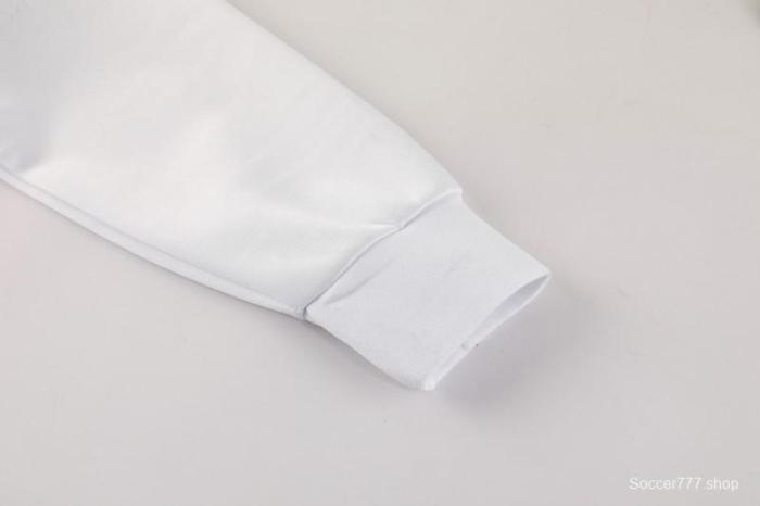 2025 Nike White/Navy Full Hoodie Zipper Jacket +Long Pants